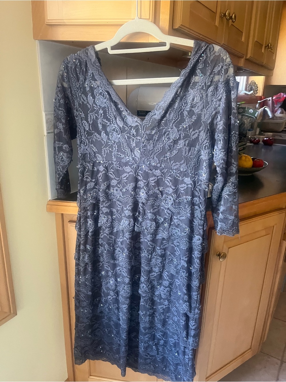 Cache Gray Lace Dress, 14